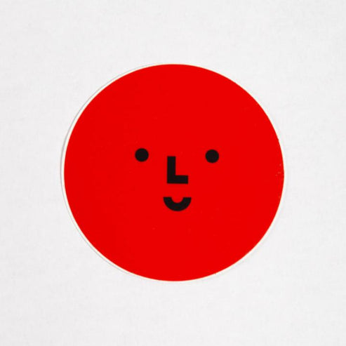 Smiley Logo Vinyl Sticker - Red – Color Factory