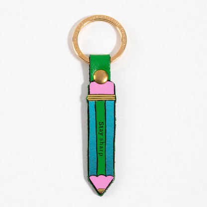 Stay Sharp Key Fob in Green