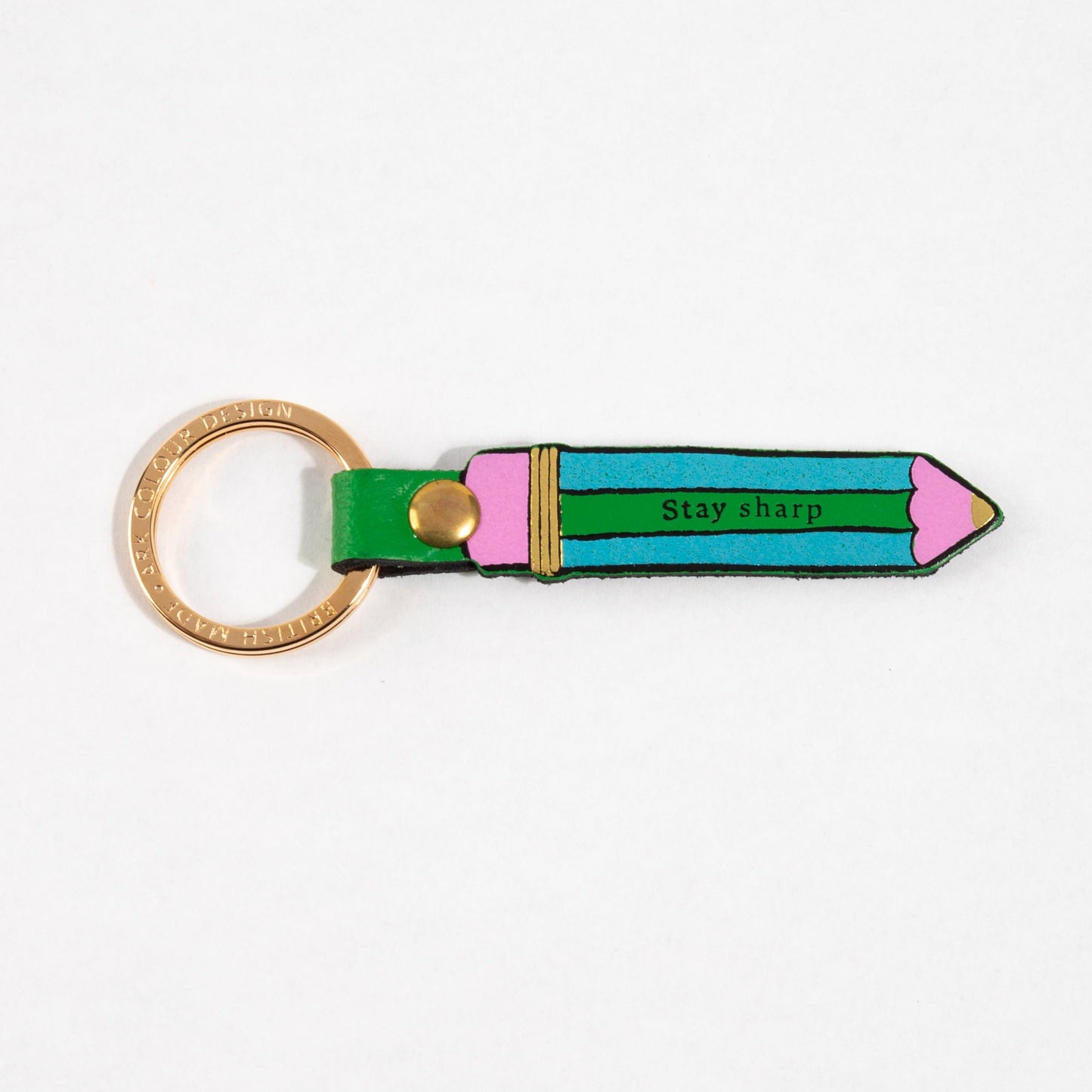 Stay Sharp Key Fob in Green