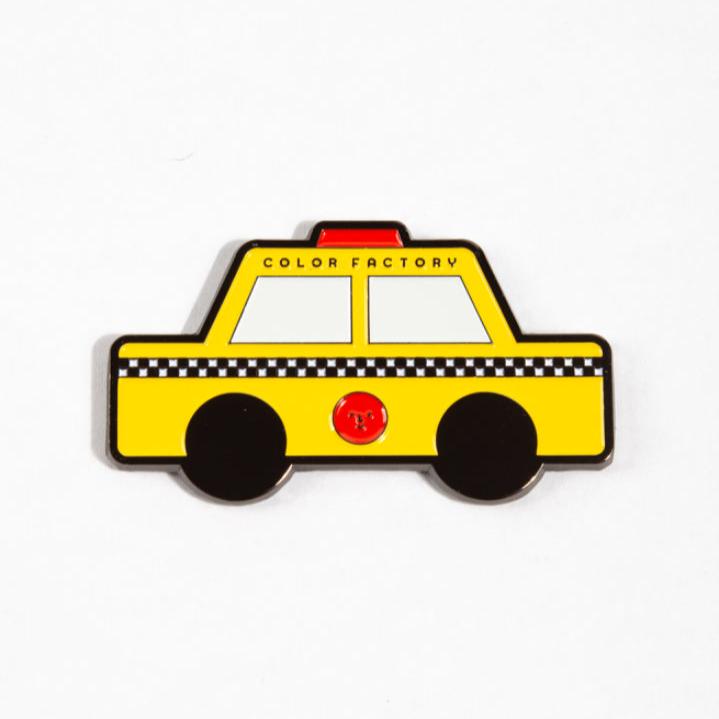 Yellow Taxi Icon Magnet