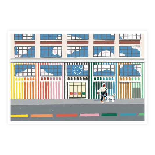 Color Factory New York City Postcard by Artist Leanne Gan