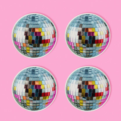 Disco Ball Coaster Set