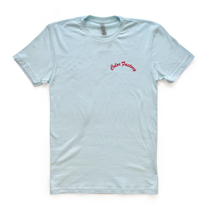 Factory Adult T-Shirt in Light Blue