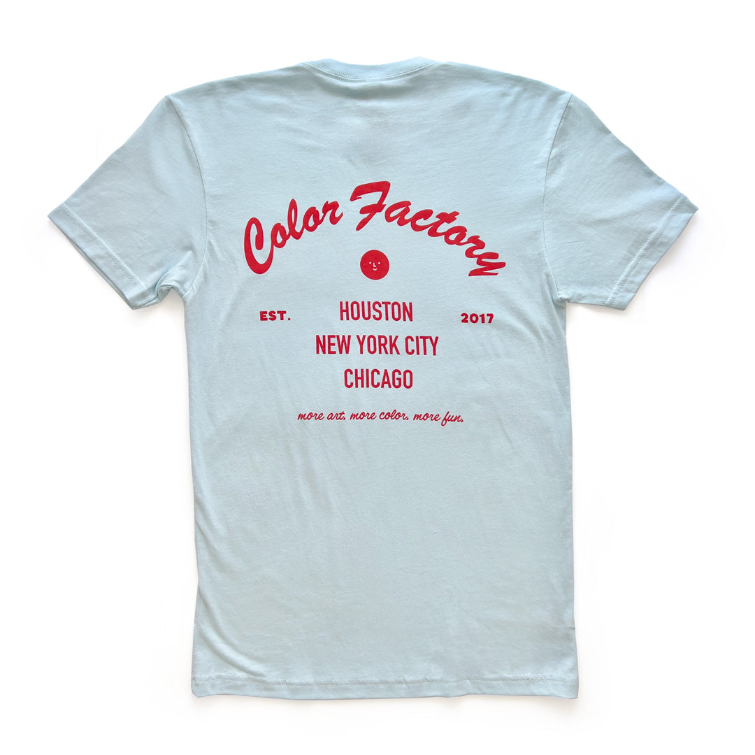 Factory Adult T-Shirt in Light Blue