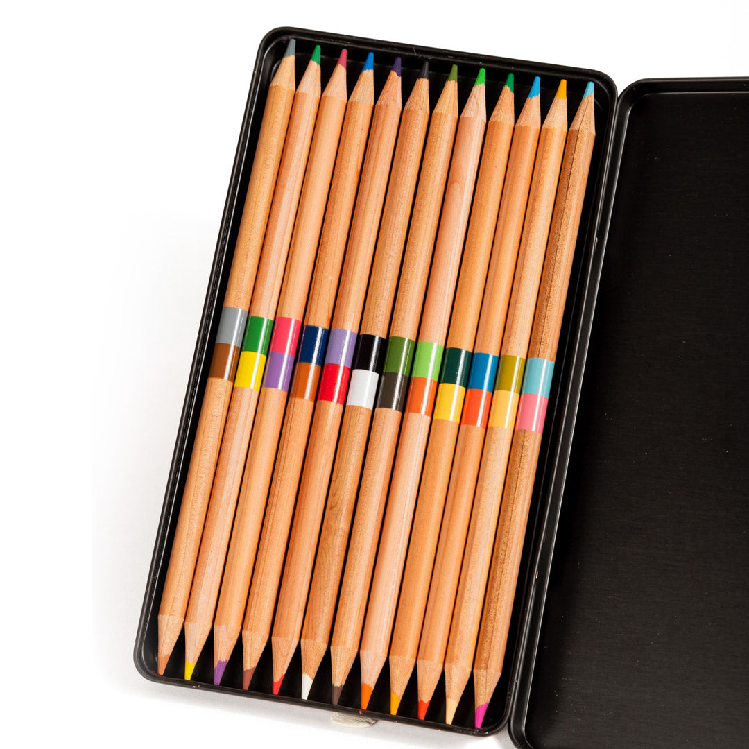 Striped Colored Pencil Set