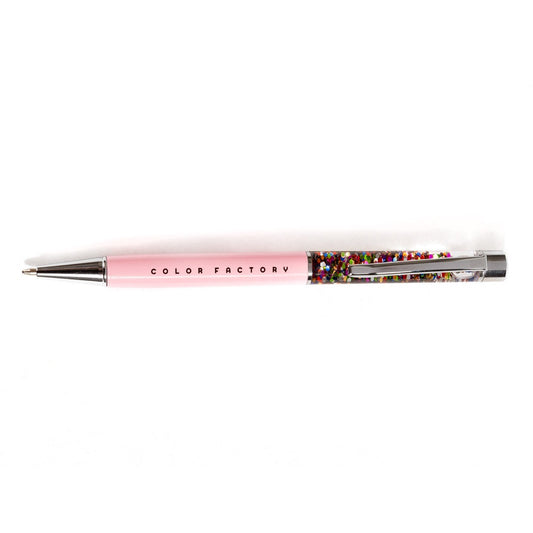 Pink Confetti Floating Pen