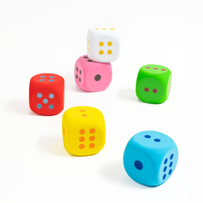 Colorful Jumbo Foam Dice Set