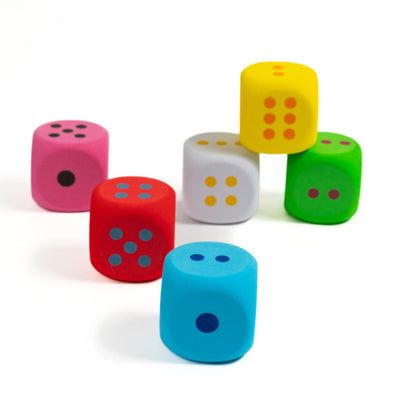 Colorful Jumbo Foam Dice Set