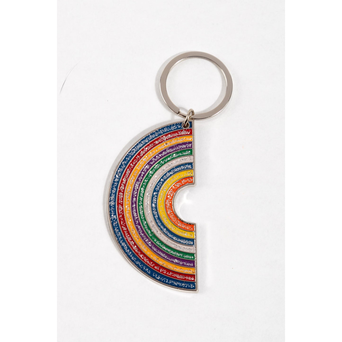 Glitter Rainbow Keychain