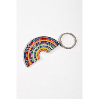 Glitter Rainbow Keychain