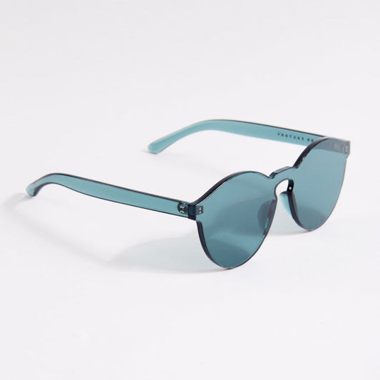 Black sunglasses with a white background
