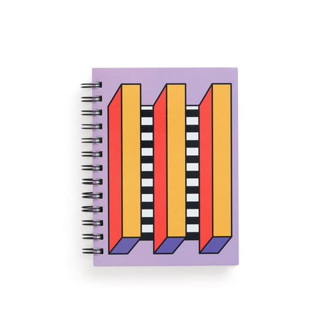 "Perspective Party" Spiral Notebook - Designed by Artist Camille Walala