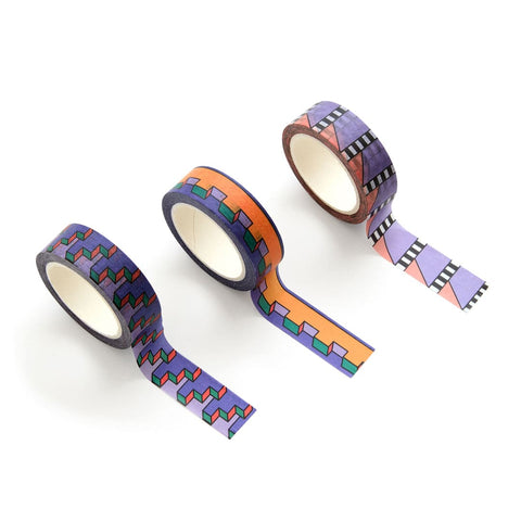 "Perspective Party" Washi Tape Set - Designed by Artist Camille Walala