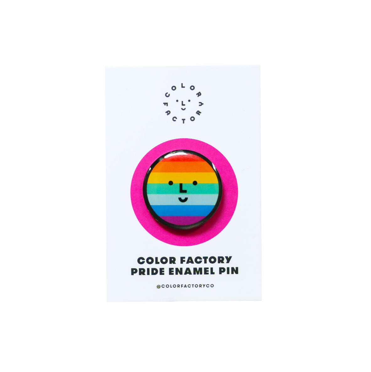 Smiley Logo Pride Enamel Pin