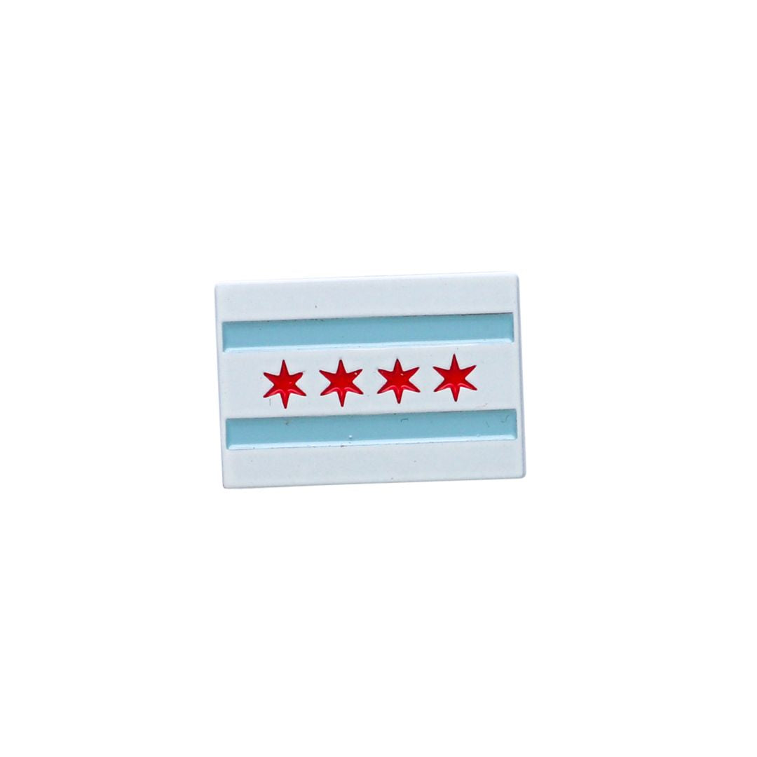 Chicago Flag Enamel Pin