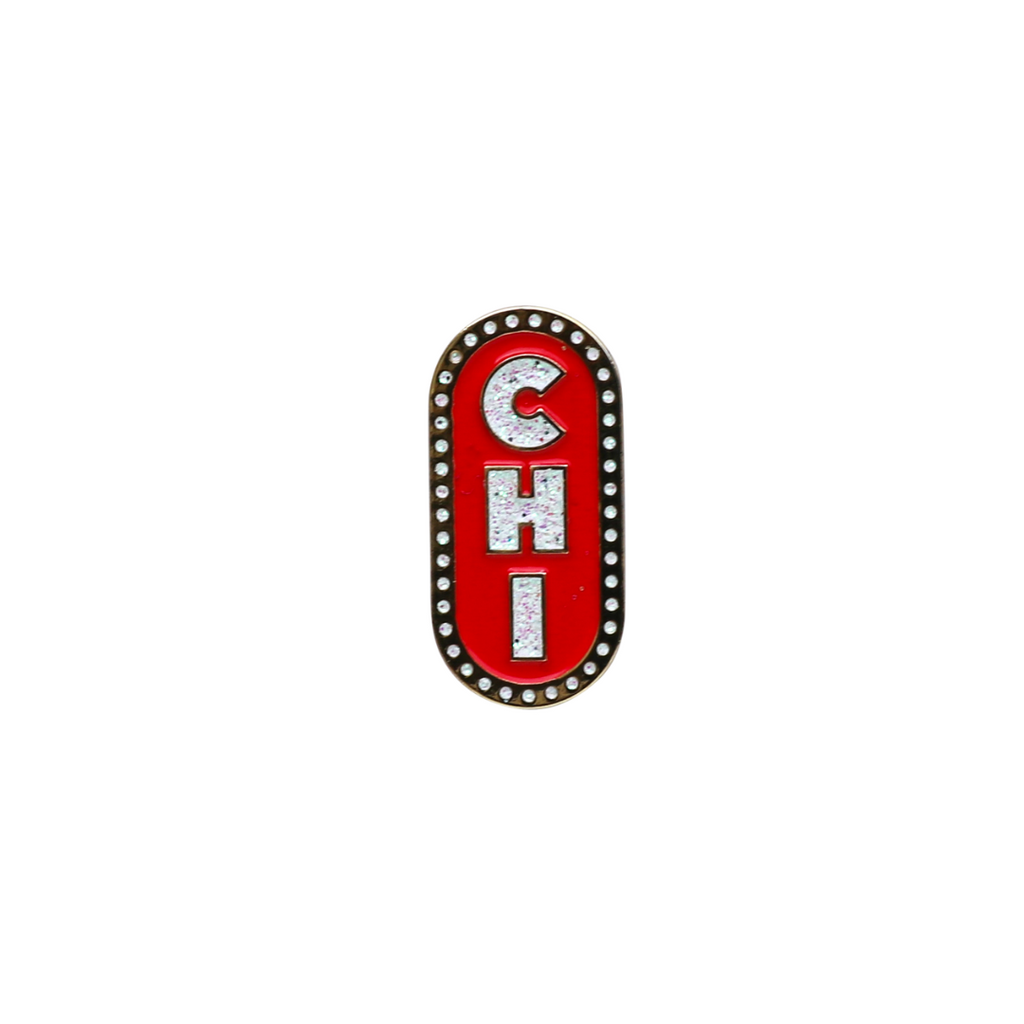 Chicago Marquee Sign Enamel Pin