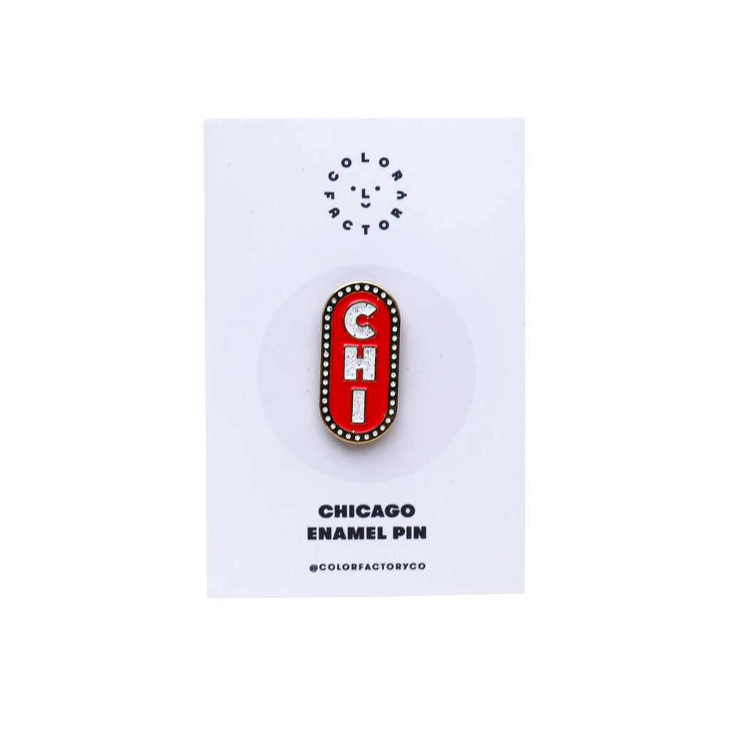Chicago Marquee Sign Enamel Pin