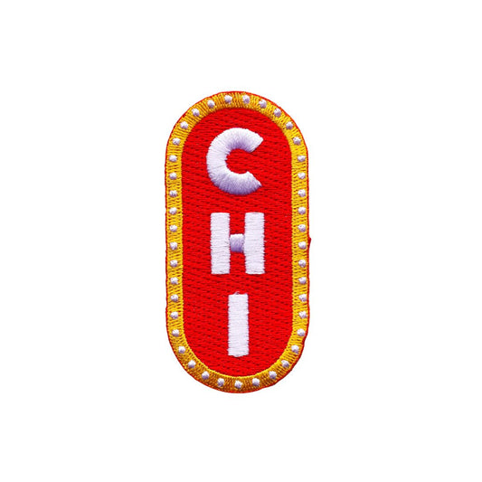 Chicago Marquee Sign Icon Patch
