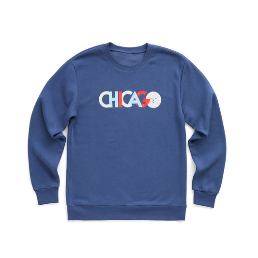 Chicago Logo Adult Crewneck Sweatshirt