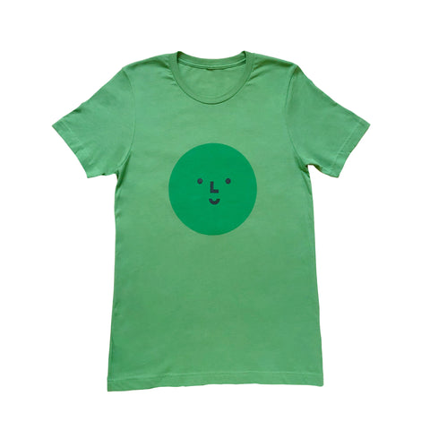 Green Smiley Logo Adult T-Shirt