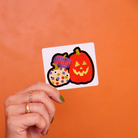 Haunted Pumpkin Stack Sticker