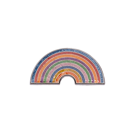 Glitter Rainbow Pin - colorfactoryshop