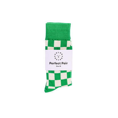 Green Checkered Socks