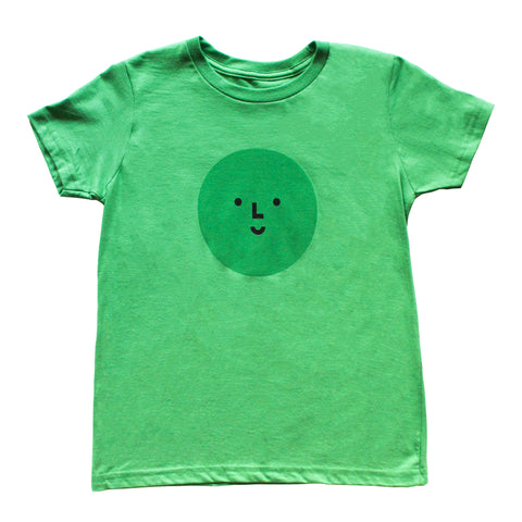 Kid's Green Face T-Shirt - colorfactoryshop