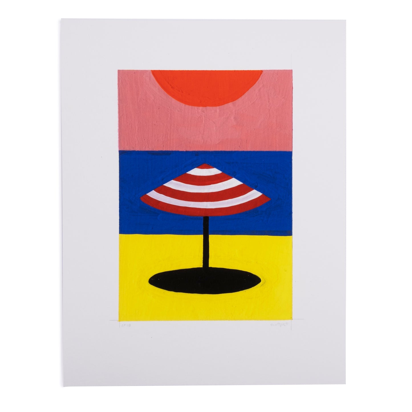 Scott Patt Print - Umbrella - colorfactoryshop