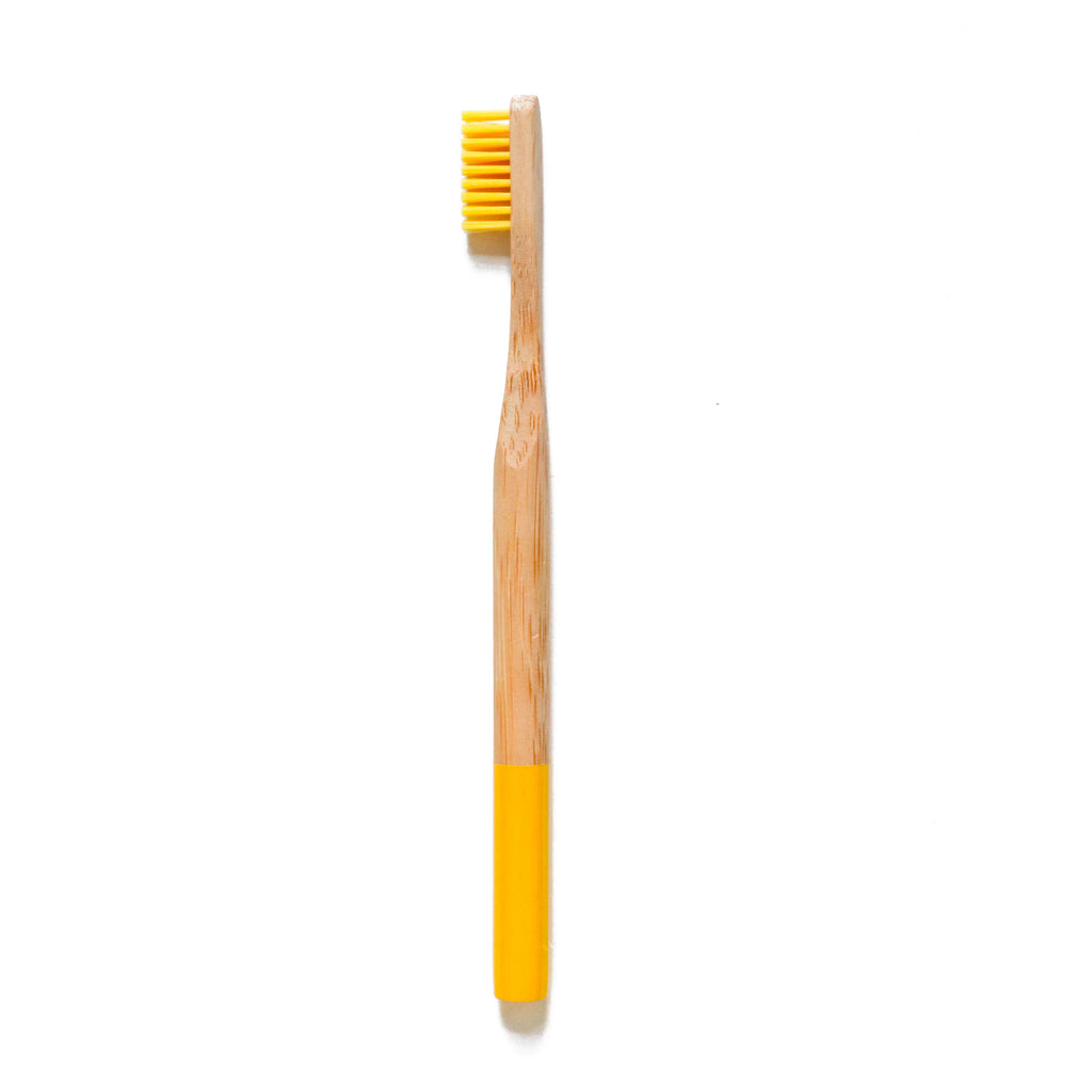 Eco-Friendly Colorblock Bamboo Toothbrush